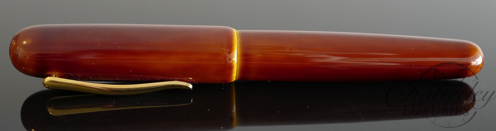 Danitrio Urushi Tame-Nuri Yellow on Takumi Fountain Pen - Image 2