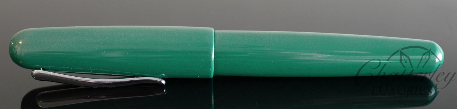 Danitrio Roiro-migaki Jade Green/Turquoise on Takumi Fountain Pen - Image 2