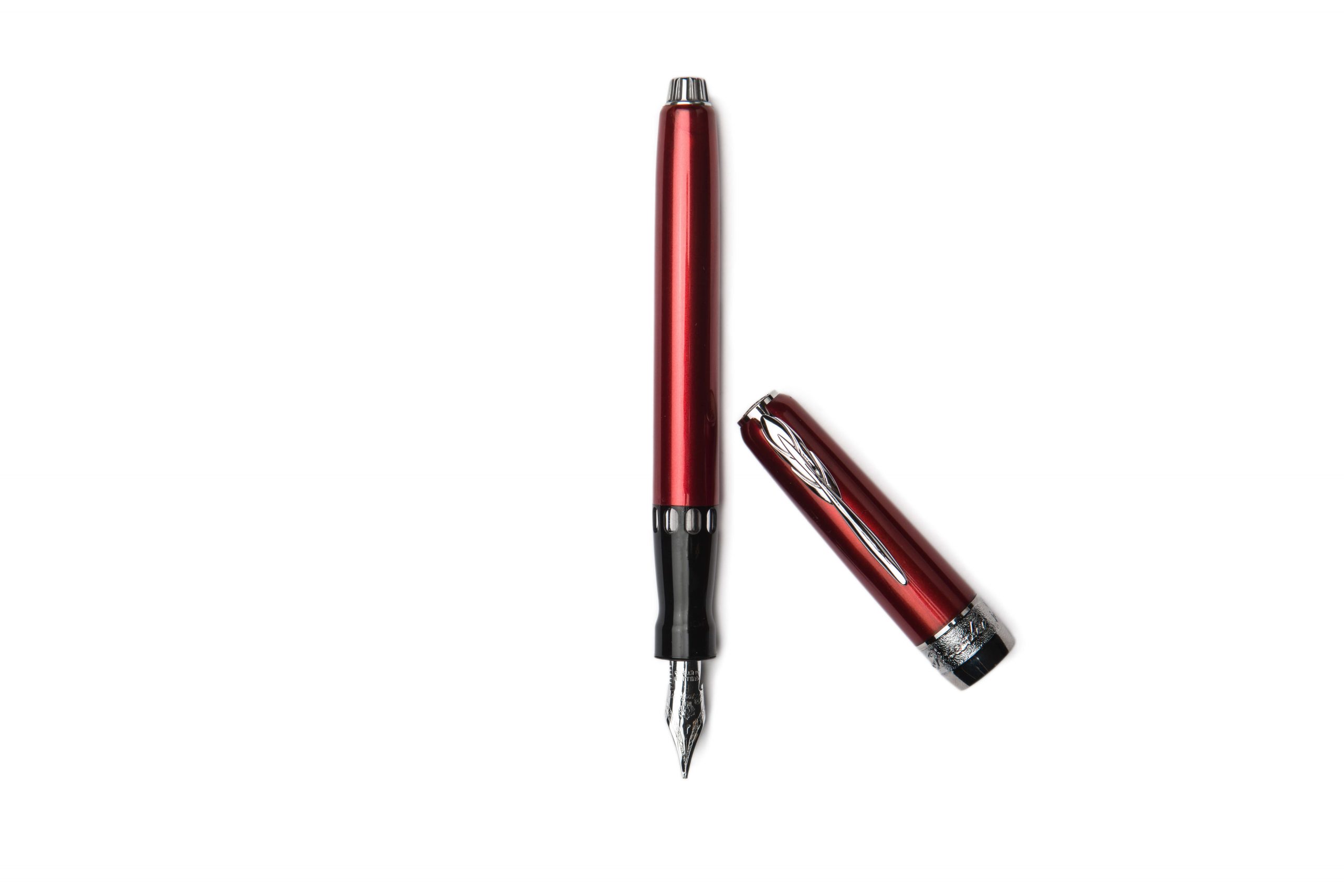 Pineider Full Metal Jacket Fountain Pen - Army Red