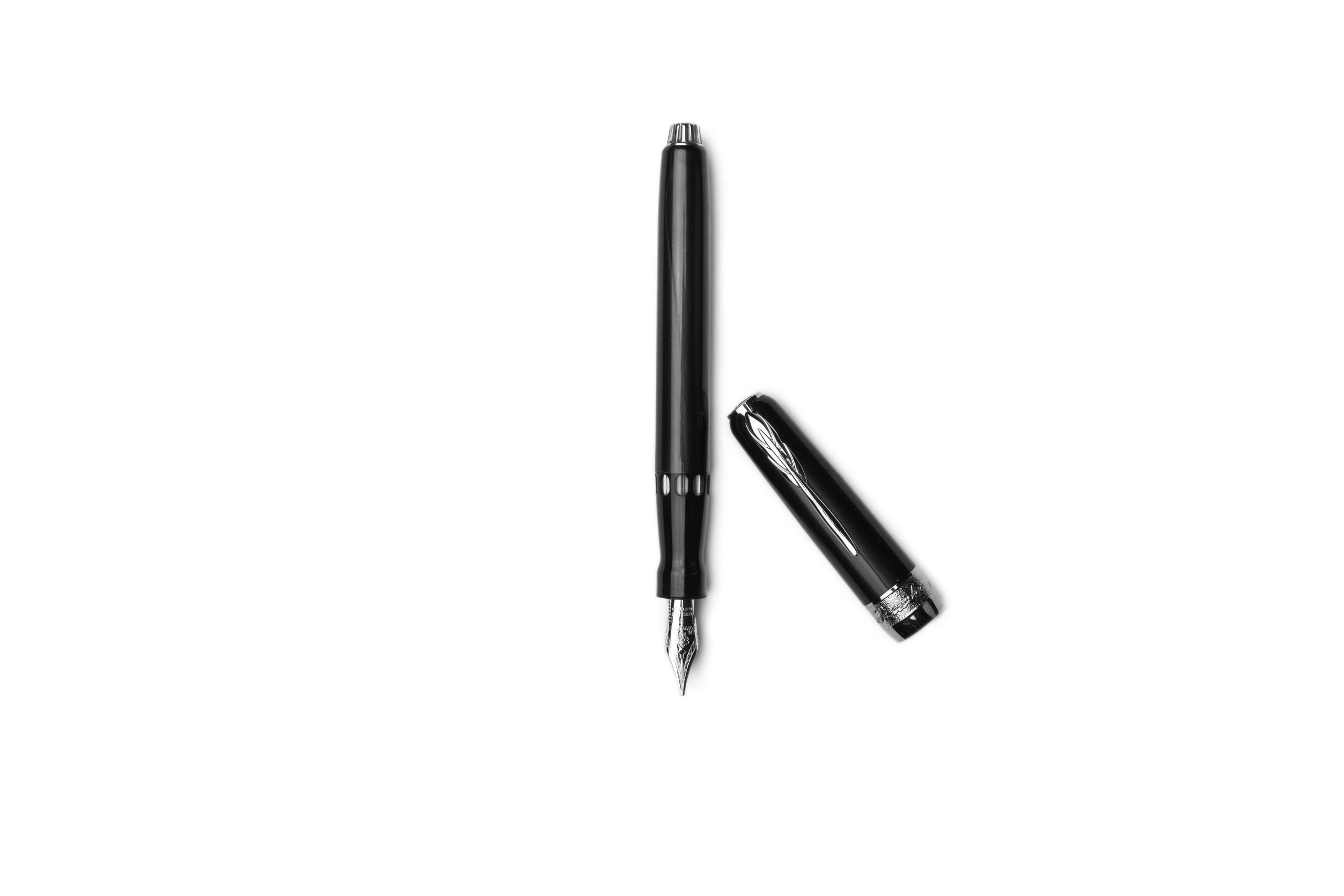 Pineider Full Metal Jacket Fountain Pen - Midnight Black
