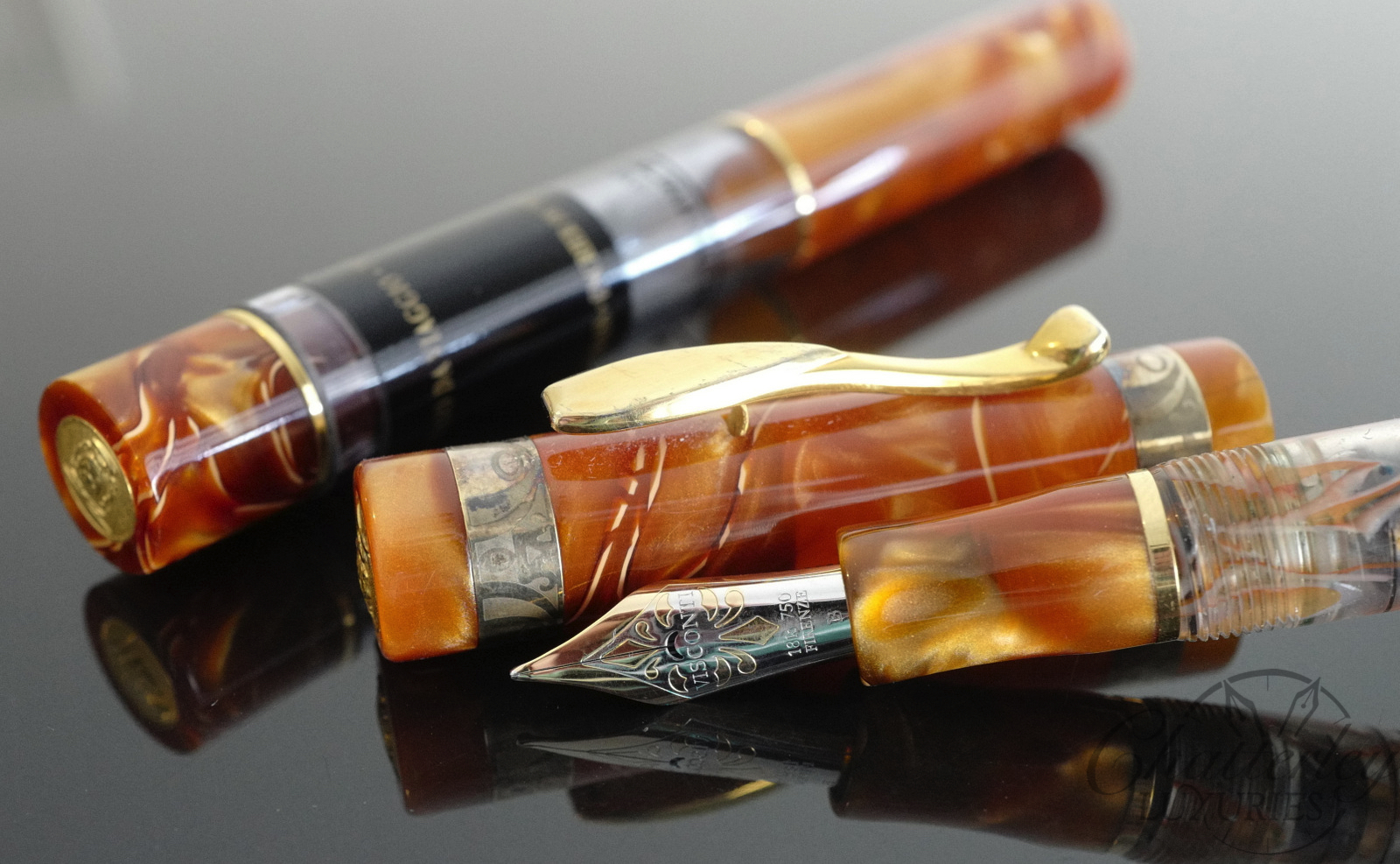 Visconti Palazzo Ducale di Sassuolo Amber Demonstrator Fountain Pen
