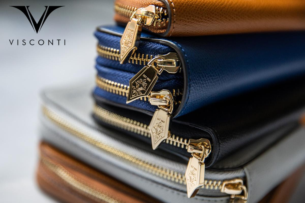 Visconti Luxury Leather Pen Case Collection