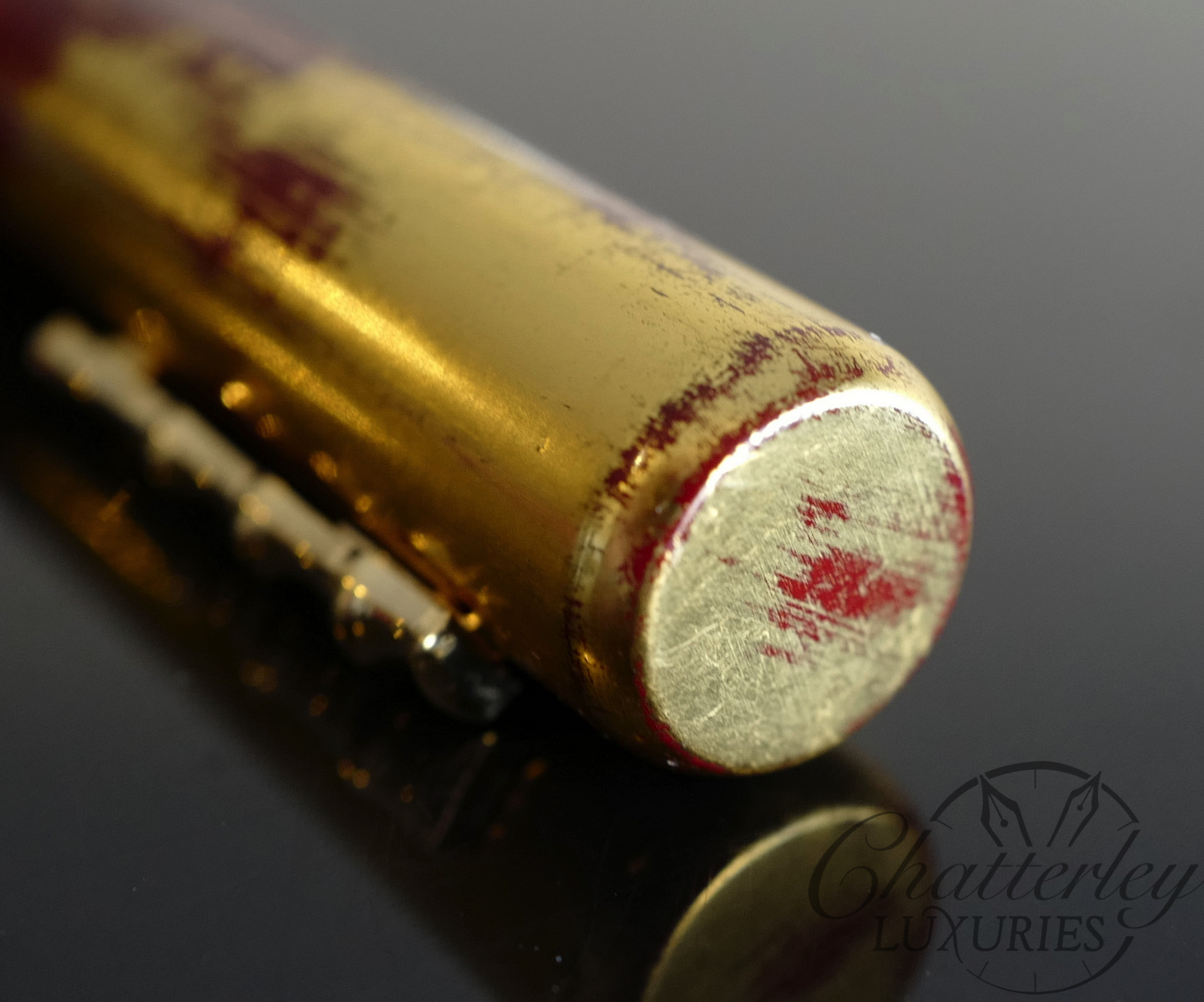 AP Limited Editions Urushi Red/Gold Foil Prototype Fountain Pen - Image 4