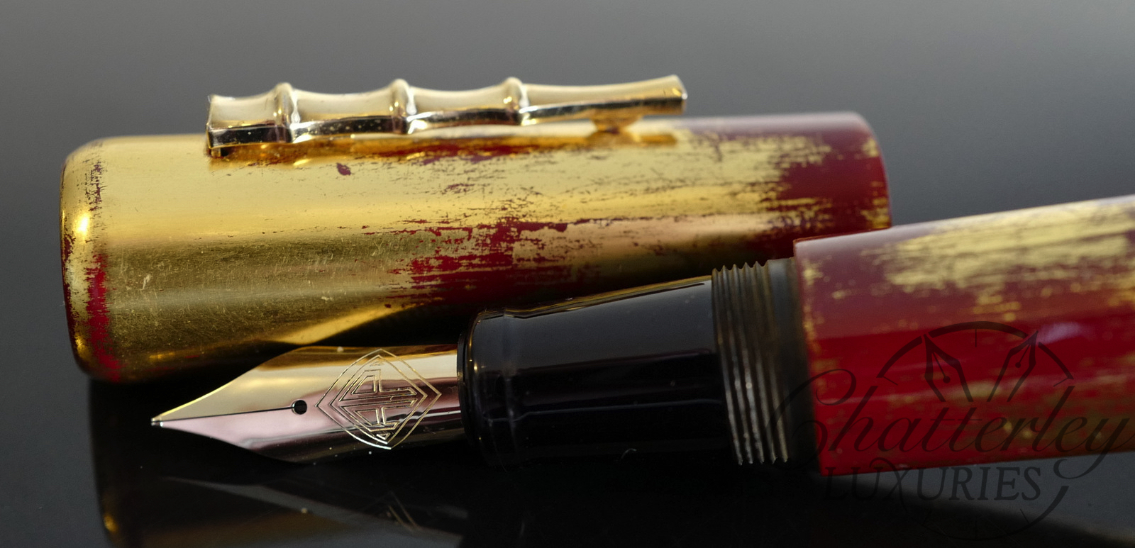 AP Limited Editions Urushi Red/Gold Foil Prototype Fountain Pen