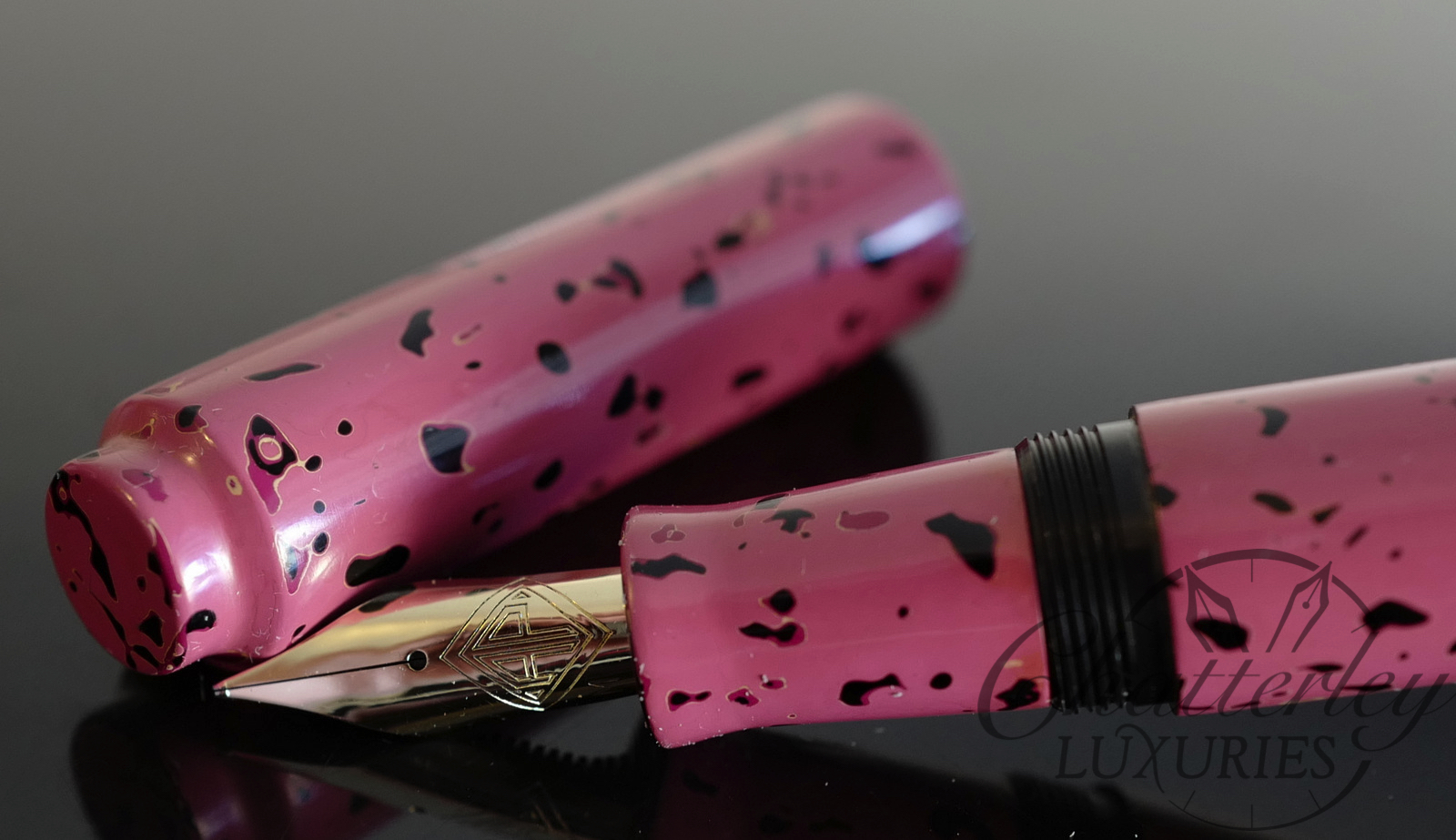 Closeout - AP Limited Editions Prototype Urushi Unique Piece Pink Fountain Pen