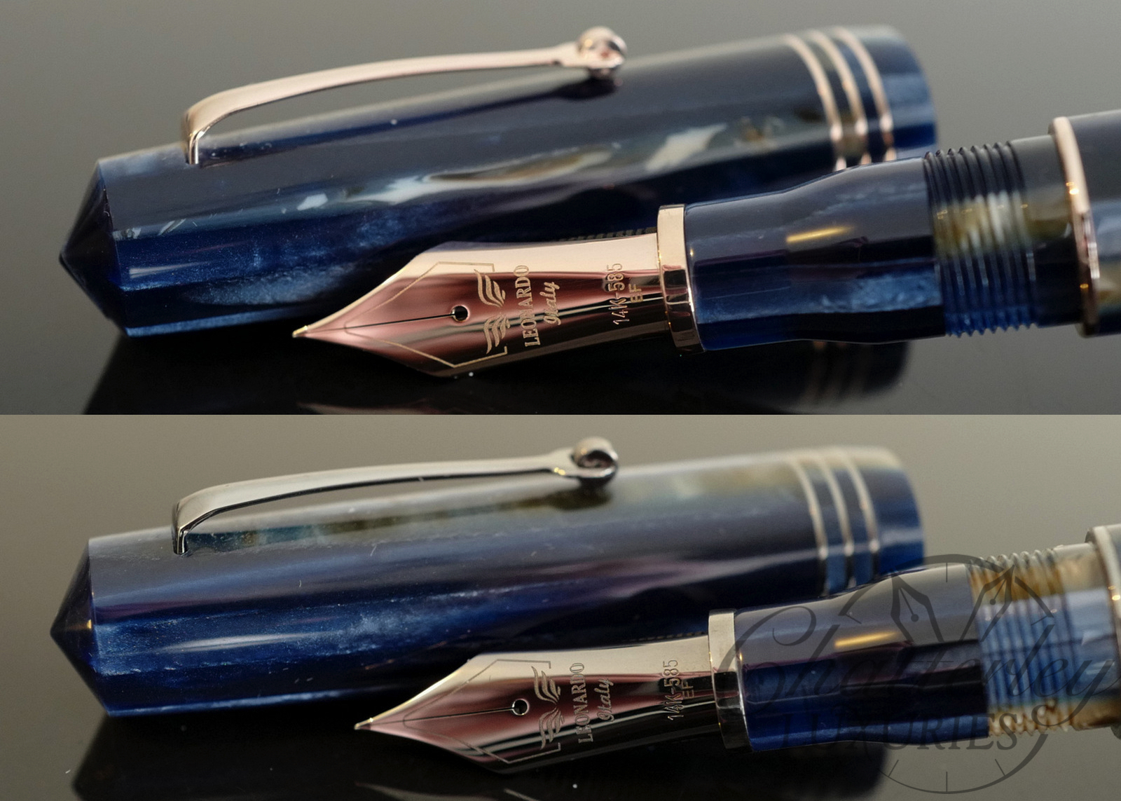 Leonardo Momento Zero Grande Dark Hawaii Fountain Pen With #8 Nib