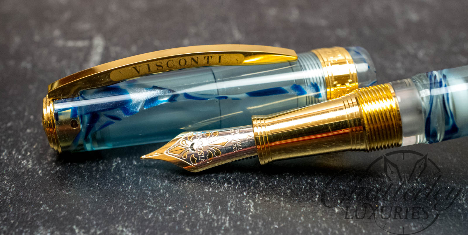 Visconti Ocean Breeze Limited Edition Demonstrator Fountain Pen Rose Gold Trim