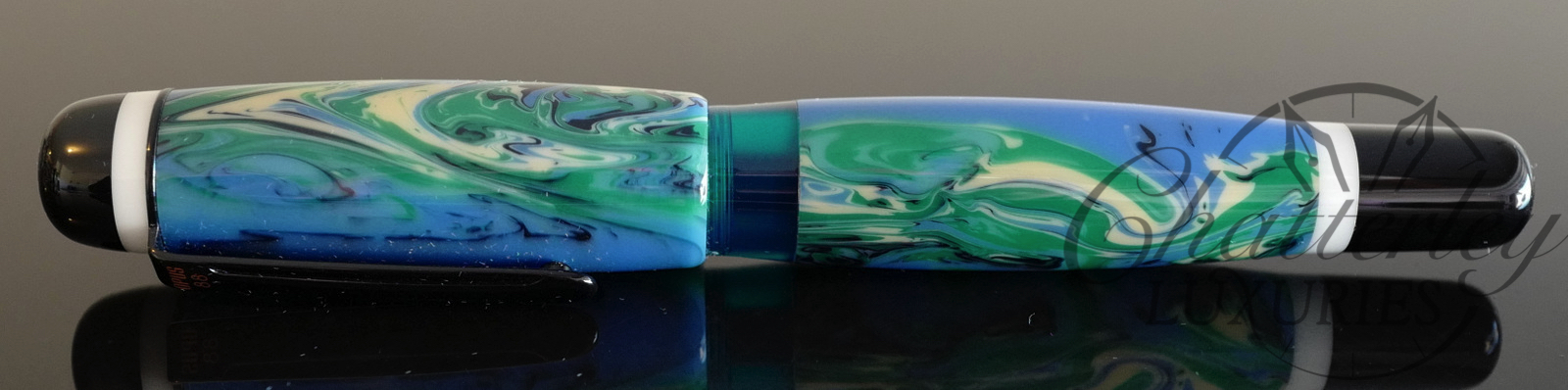 Opus 88 Bela Blue with 2.3mm Tip Fountain Pen - Image 2