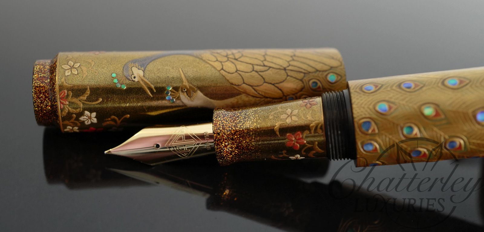 Flash Sale-AP Limited Editions Maki-e Connoisseur The Duet Oversized Fountain Pen
