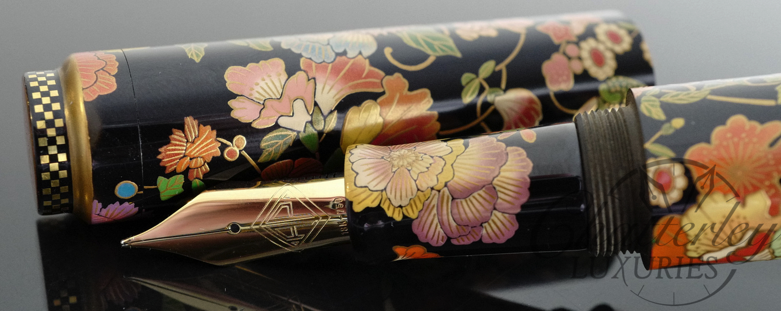 AP Limited Editions Maki-e Connoisseur Floral Rhapsody Oversized Fountain Pen