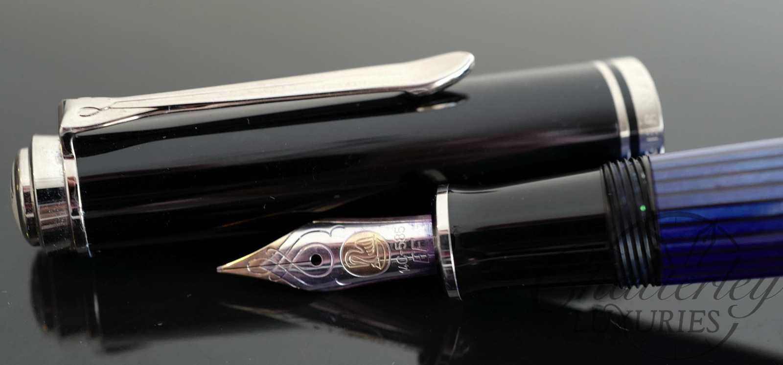 Pelikan M605 Blue Souveran Fountain Pen with Flex nib