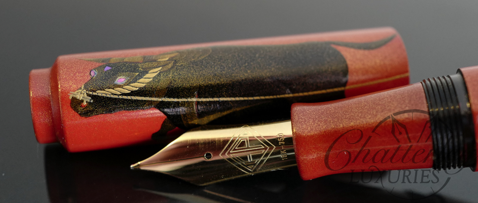 Flash Sale-AP Limited Editions Boy and Ox Urushi and Maki-e Fountain Pen