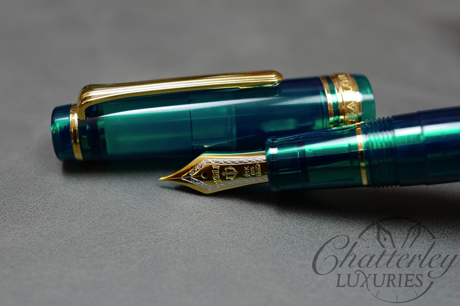 Sailor Pro Gear Classic Teal Green Demonstrator Fountain Pen
