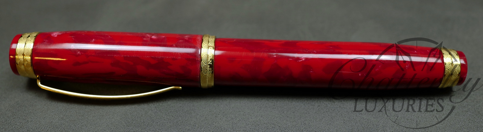 Bexley Art Deco Waves Miami Red Sunset Limited Edition Fountain Pen - Image 2