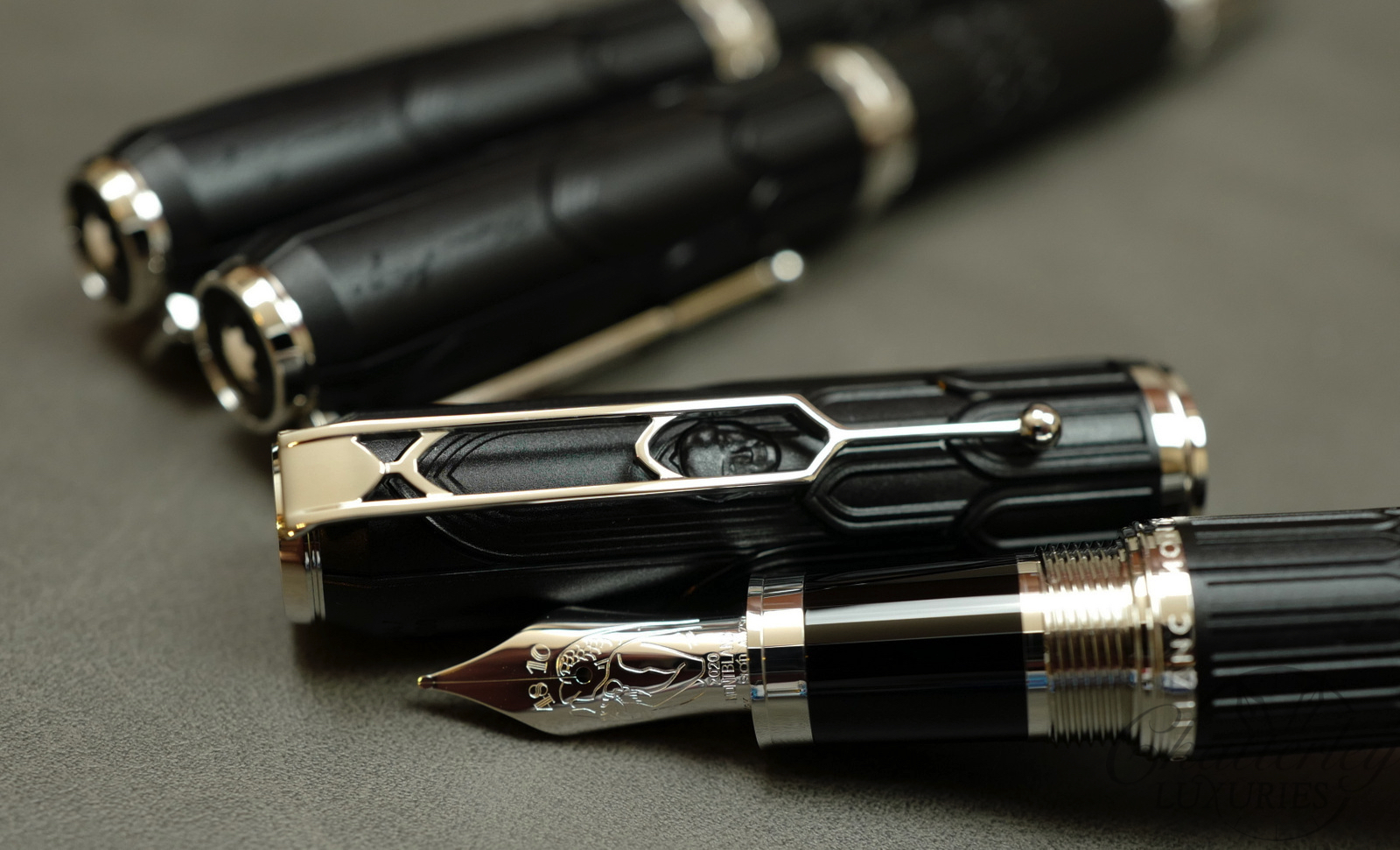 Montblanc Writers Edition Homage to Victor Hugo Limited Edition Fountain Pen, Ballpoint and Pencil Set