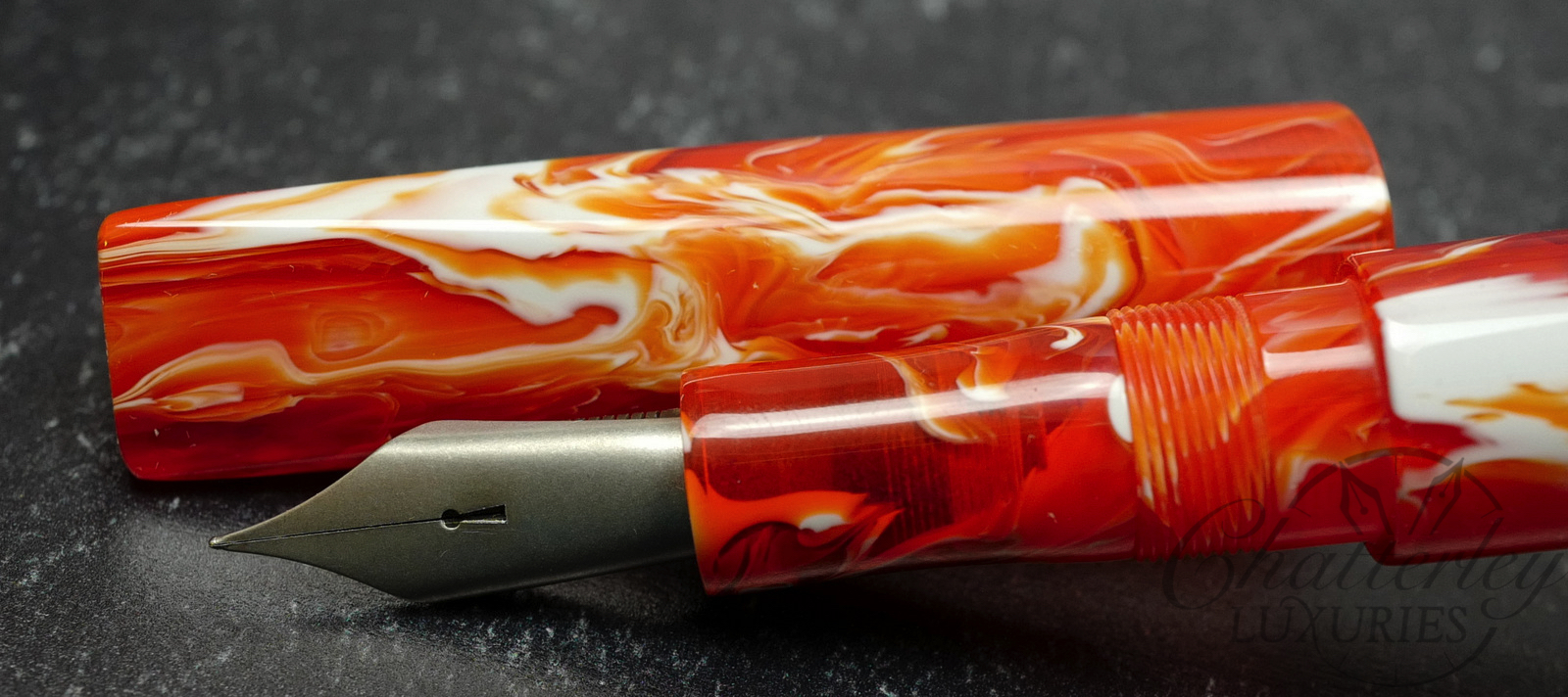 Newton for Chatterley Prospector in Primary Manipulation "Coral" Fountain Pen