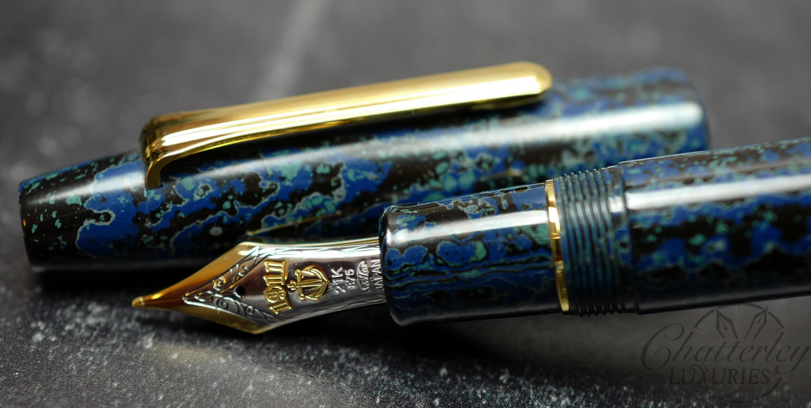 Sailor KOP Blue Wave Ebonite Limited Edition Fountain Pen