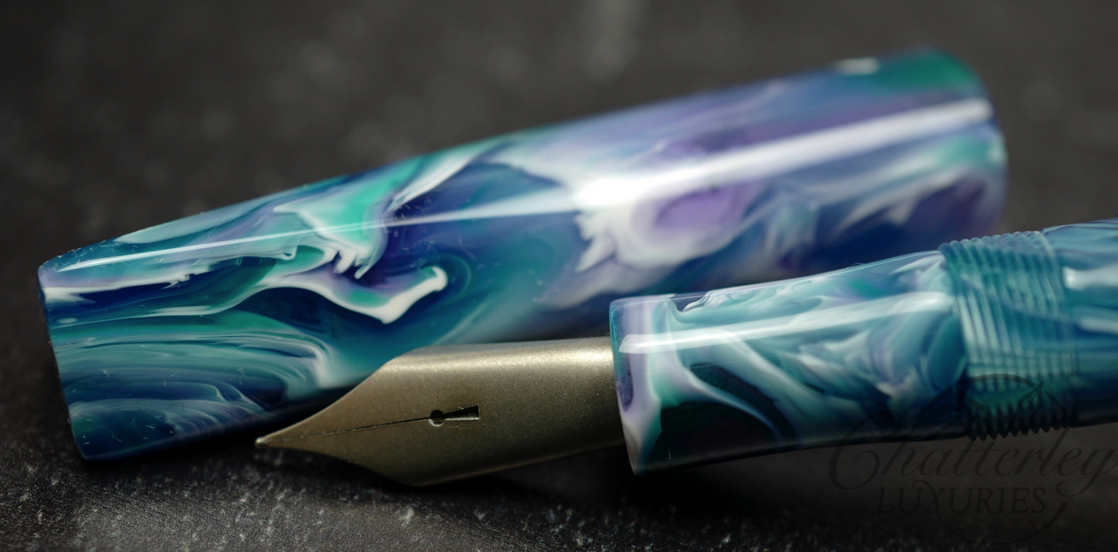 Newton for Chatterley Prospector in Primary Manipulation "Sea Glass" Fountain Pen