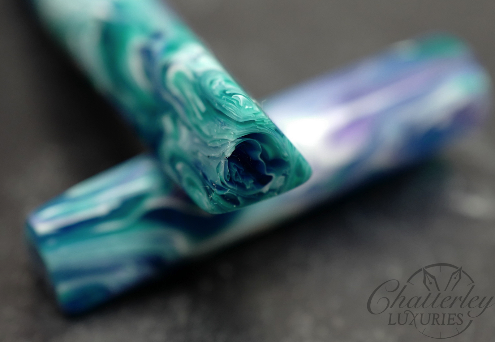 Newton for Chatterley Prospector in Primary Manipulation "Sea Glass" Fountain Pen - Image 4