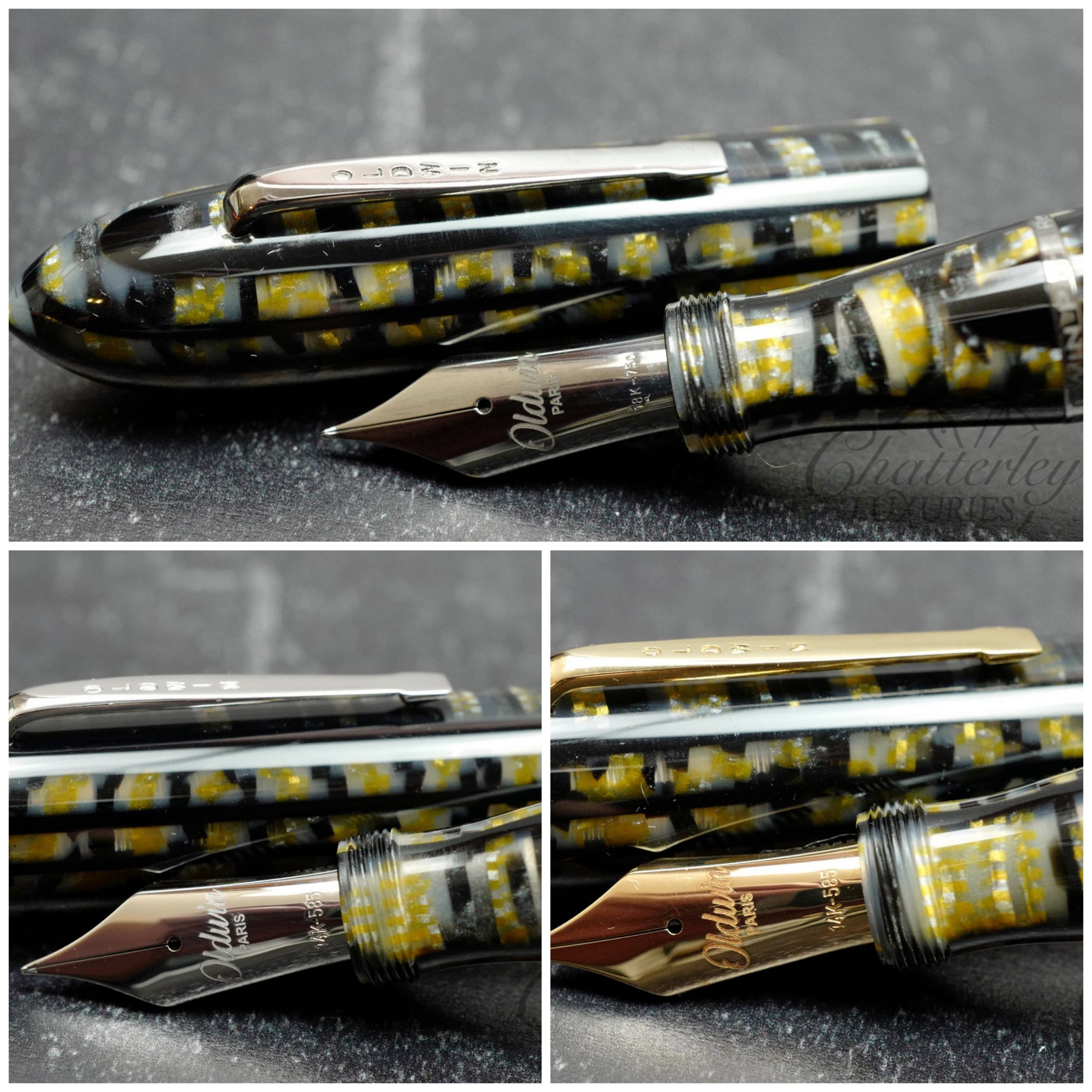 Oldwin Paris Torpedo Reptile Skin Fountain Pen