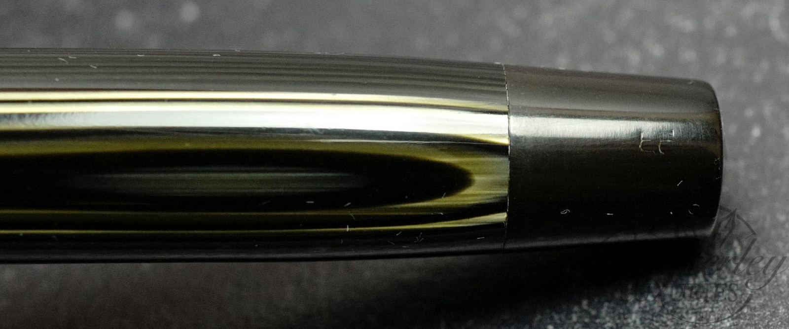 Montblanc 128PL Platinum Striated Celluloid Fountain Pen - Image 3