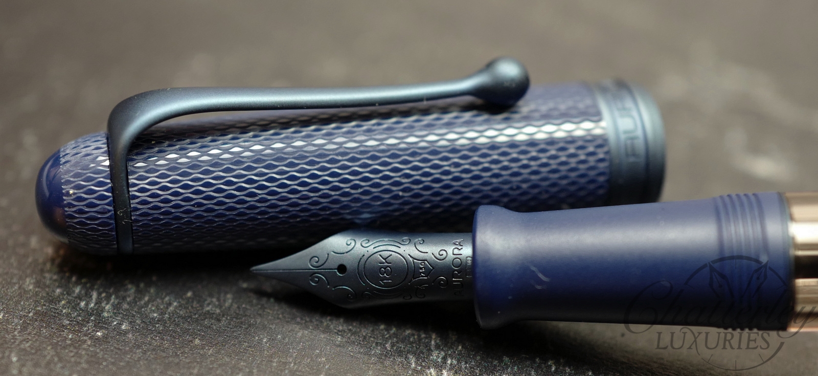 Aurora 88 Guilloche Blue Mamba Limited Edition Fountain Pen