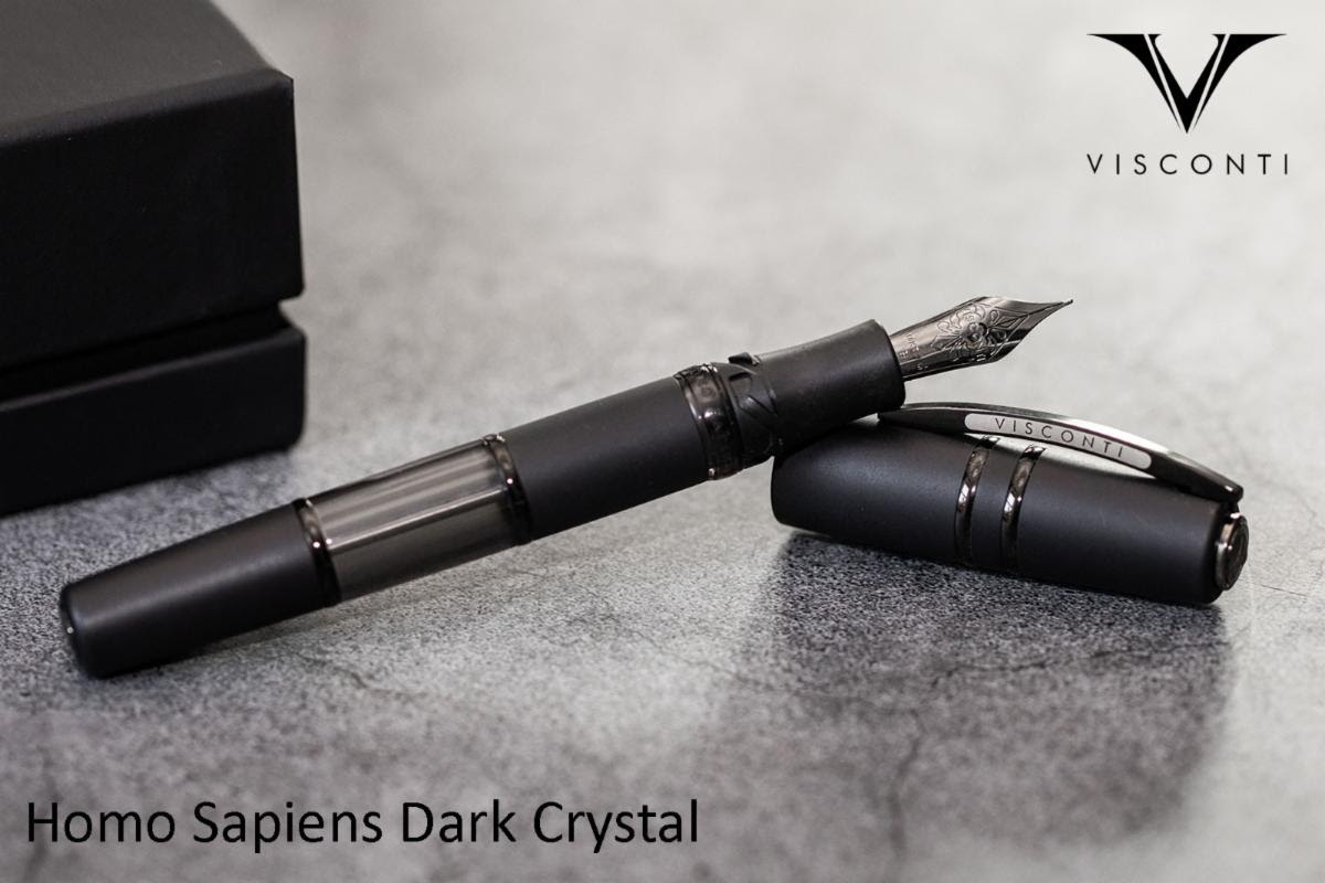 Visconti Homo Sapiens Dark Crystal Fountain Pen