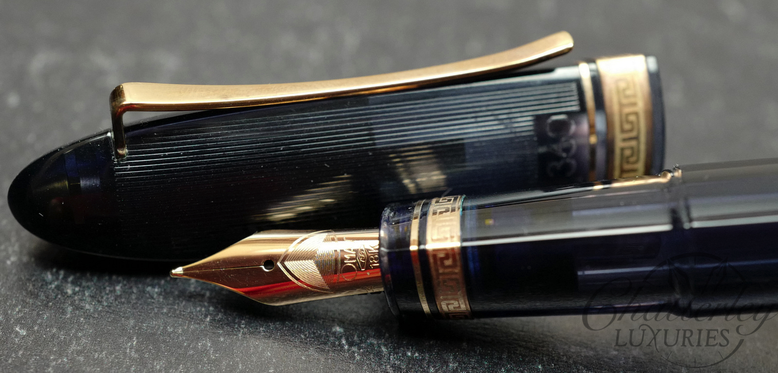 Omas 360 Fountain Pen Vintage Limited Edition Transparent Blue