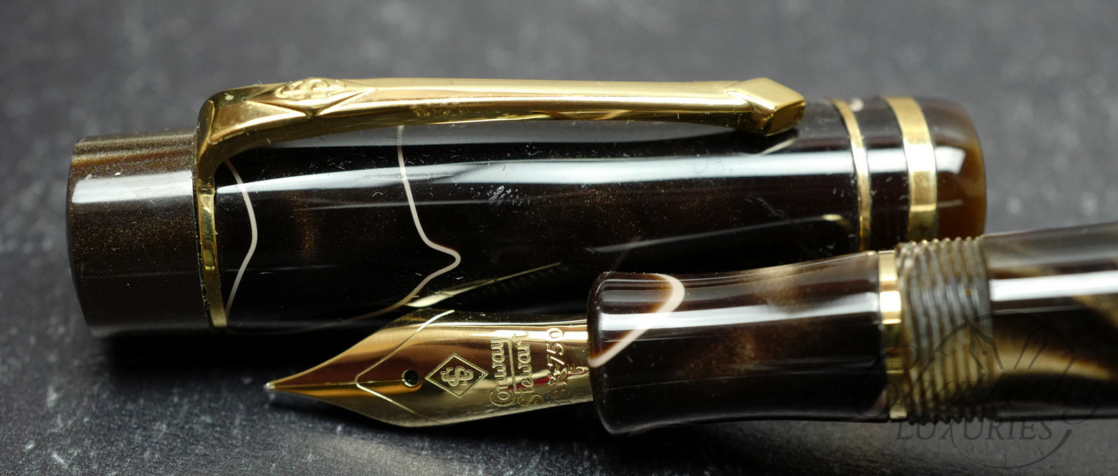 Conway Stewart Wellington Mocha Fountain Pen