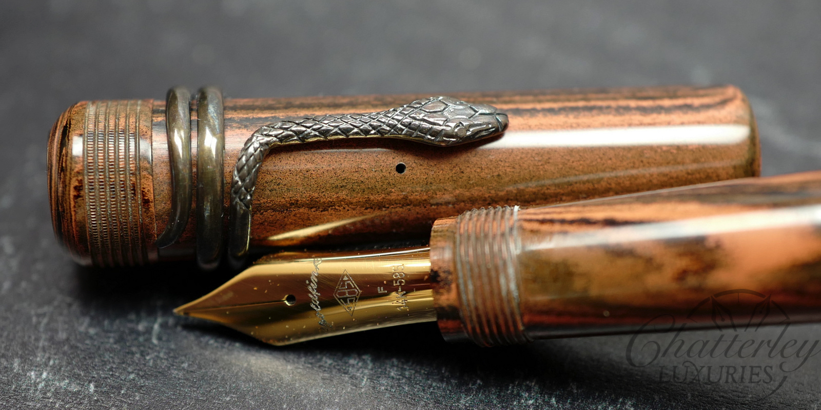 CusTom (Tom Westerich) Ebonite Oversized Fountain Pen