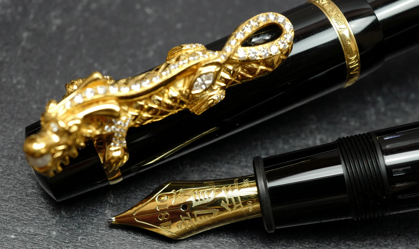 Montblanc Year of the Golden Dragon 88 Diamond Creation Limited Edition Fountain Pen