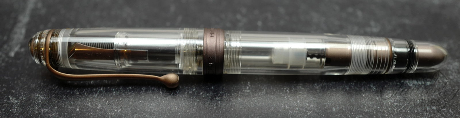 Closeout - Aurora Trilobiti 388 Cioccolato Limited Edition Demonstrator Fountain Pen - Image 2