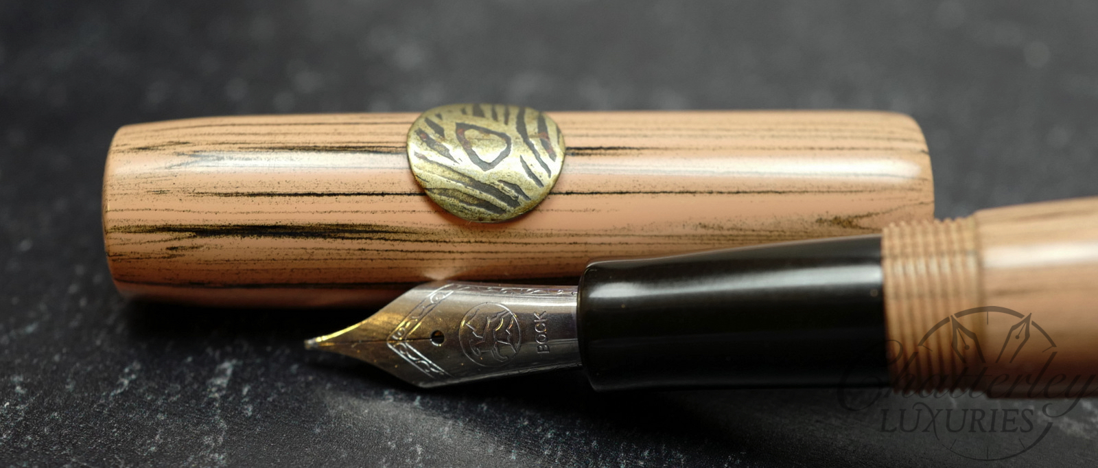 Hardy Pens Peach Ebonite Fountain Pen