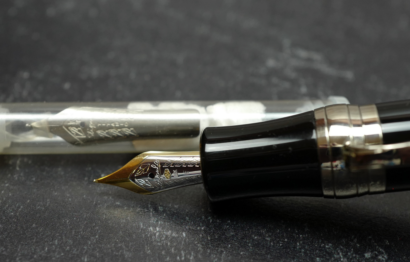 Stipula Davinci Capless Fountain Pen with Solid gold nib with extra TI nib