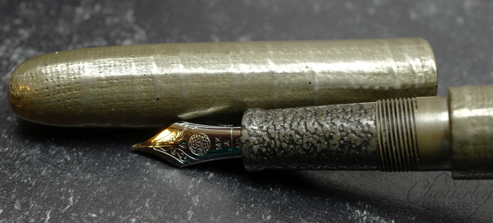 Nakaya Nuno Kise Silver Long Cigar Fountain Pen