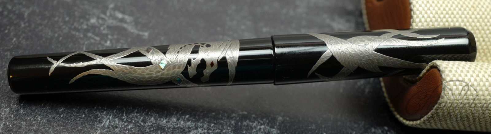 Franklin Christoph Model 03 Silver Dragon Maki-e Fountain Pen