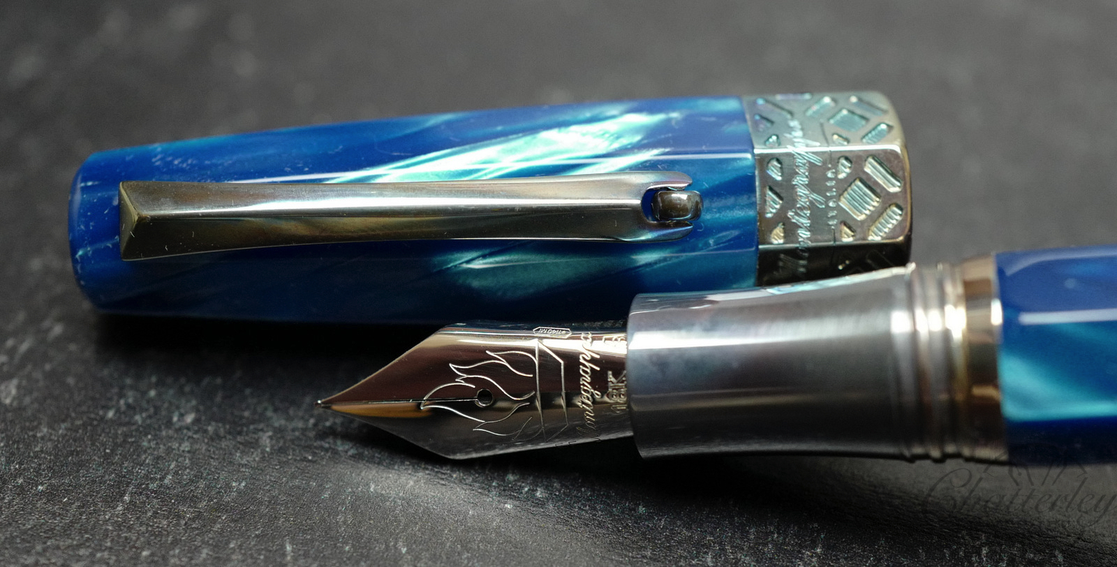 Chatterley/ Montegrappa Extra Otto Classico Greece Rinato Silver Limited Edition Fountain Pen