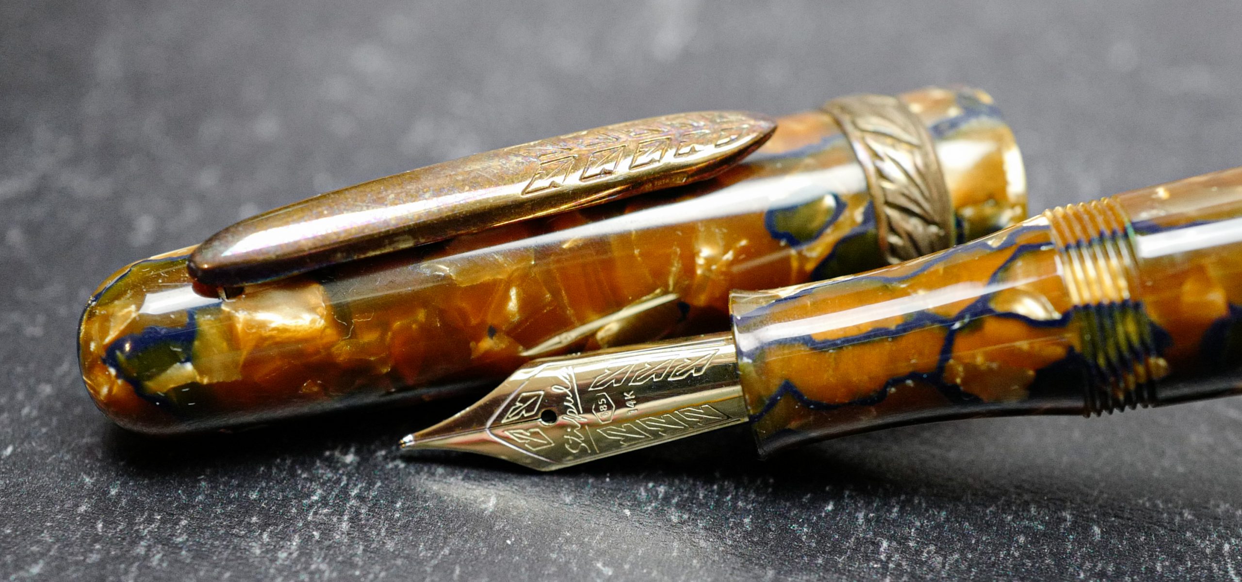 Stipula Etruria Piston Champagne Celluloid Limited Edition Fountain Pen