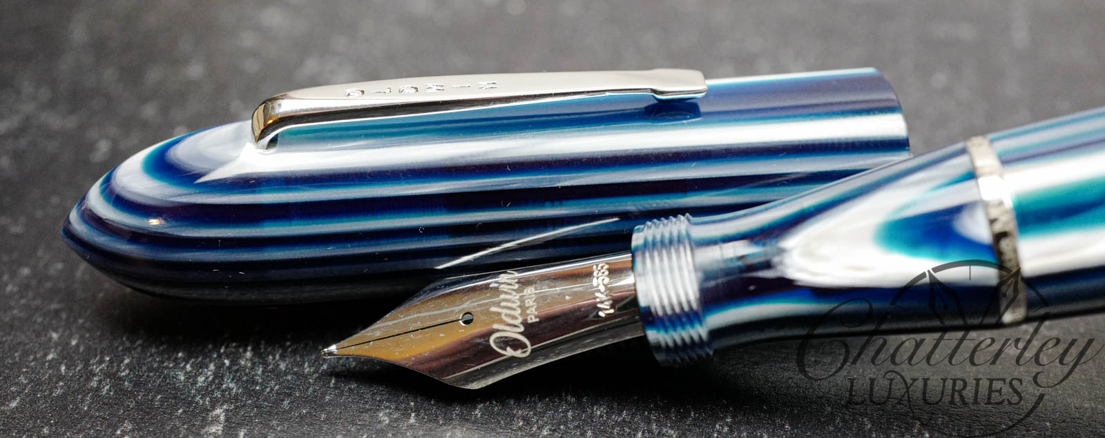 Oldwin Paris Torpedo Blue Mystic River Limited Edition Fountain Pen