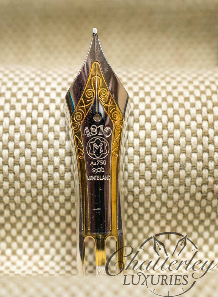 Montblanc 149 18k Tricolor nib in Rhodium or Gold