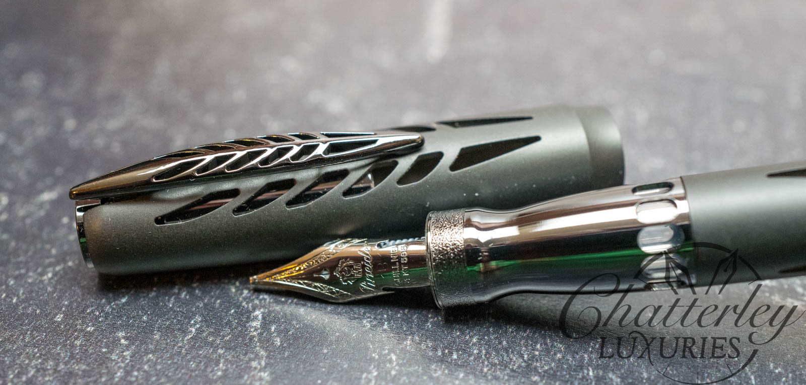 Closeout - Pineider Black Aluminum Limited Edition Homage to Arman Fountain Pen
