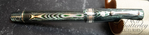 Armando Simoni Club Bologna Extra Arco Green Spina Celluloid Fountain Pen