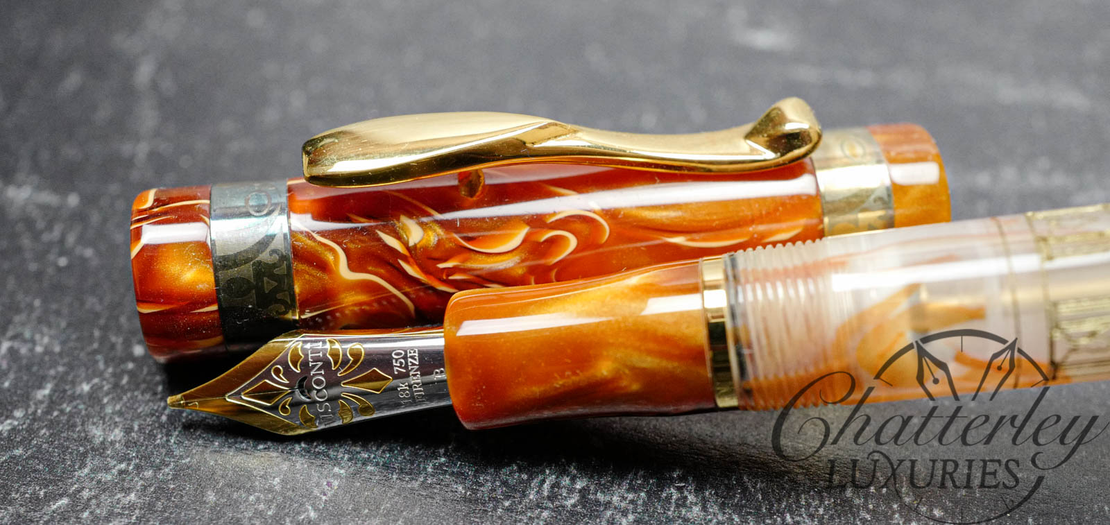 Visconti Palazzo Ducale di Sassuolo Amber Demonstrator Fountain Pen