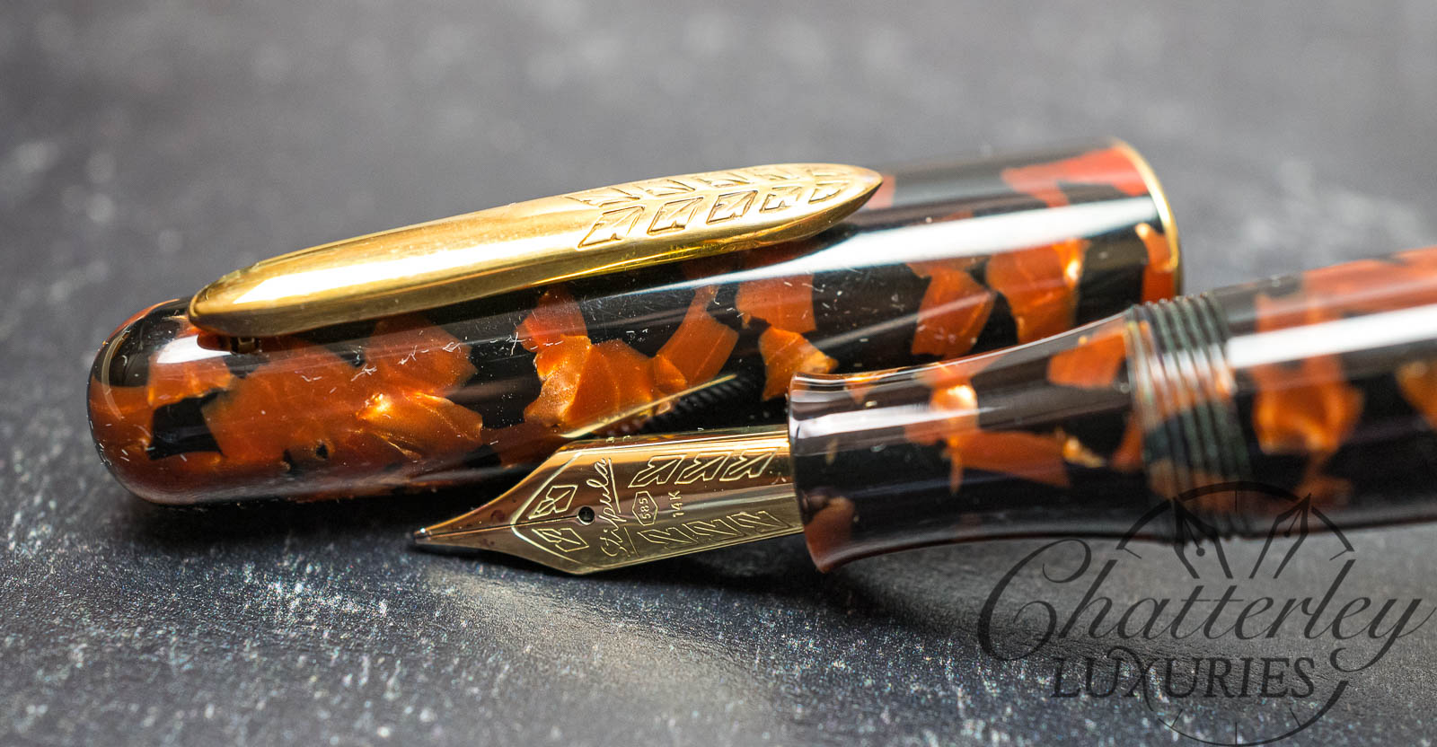 Stipula Etruria Gallicana Terra di Siena Celluloid LE Fountain Pen