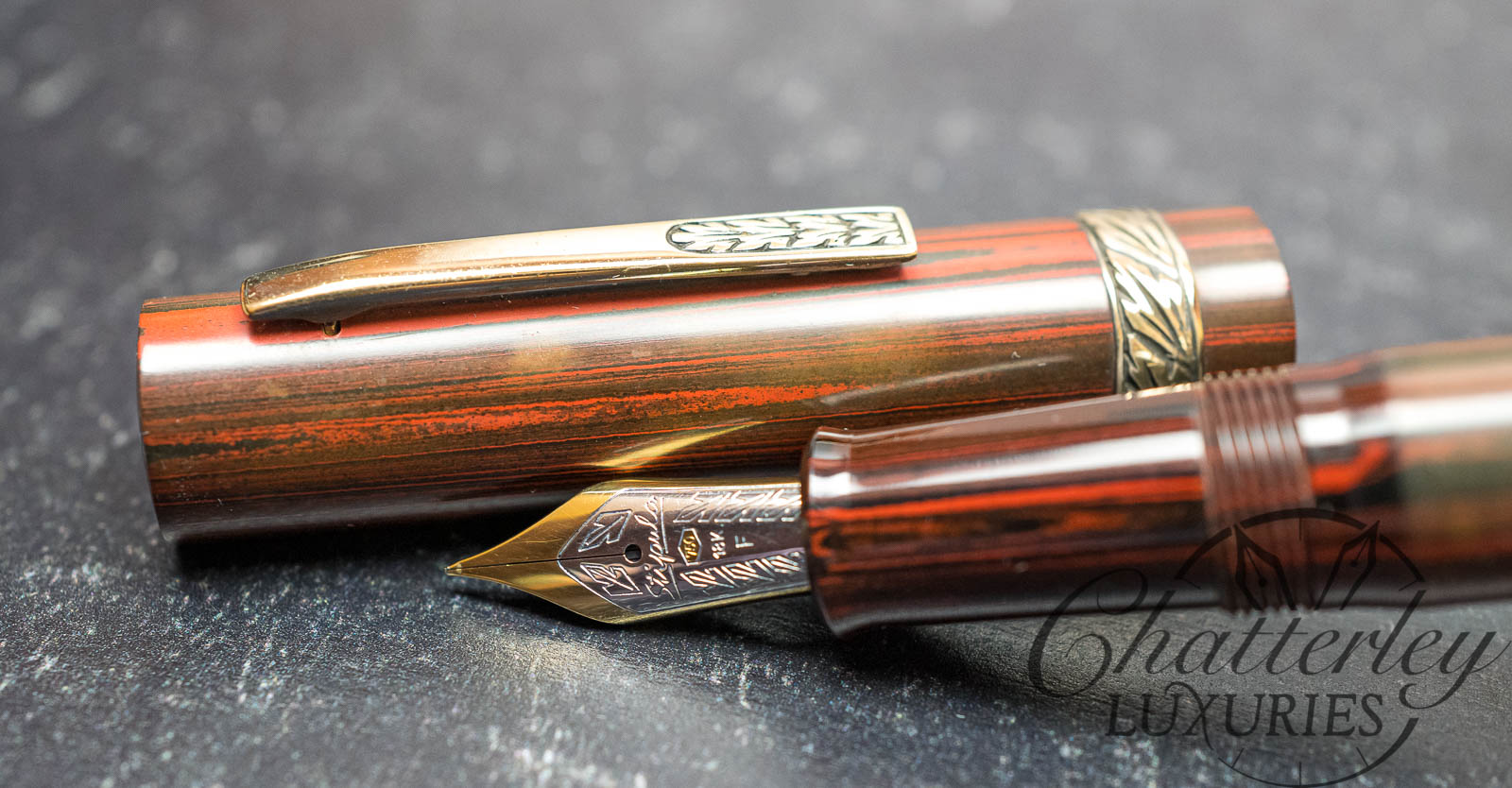 Stipula Florentia Scriptorium Dark Red Ebonite Fountain Pen