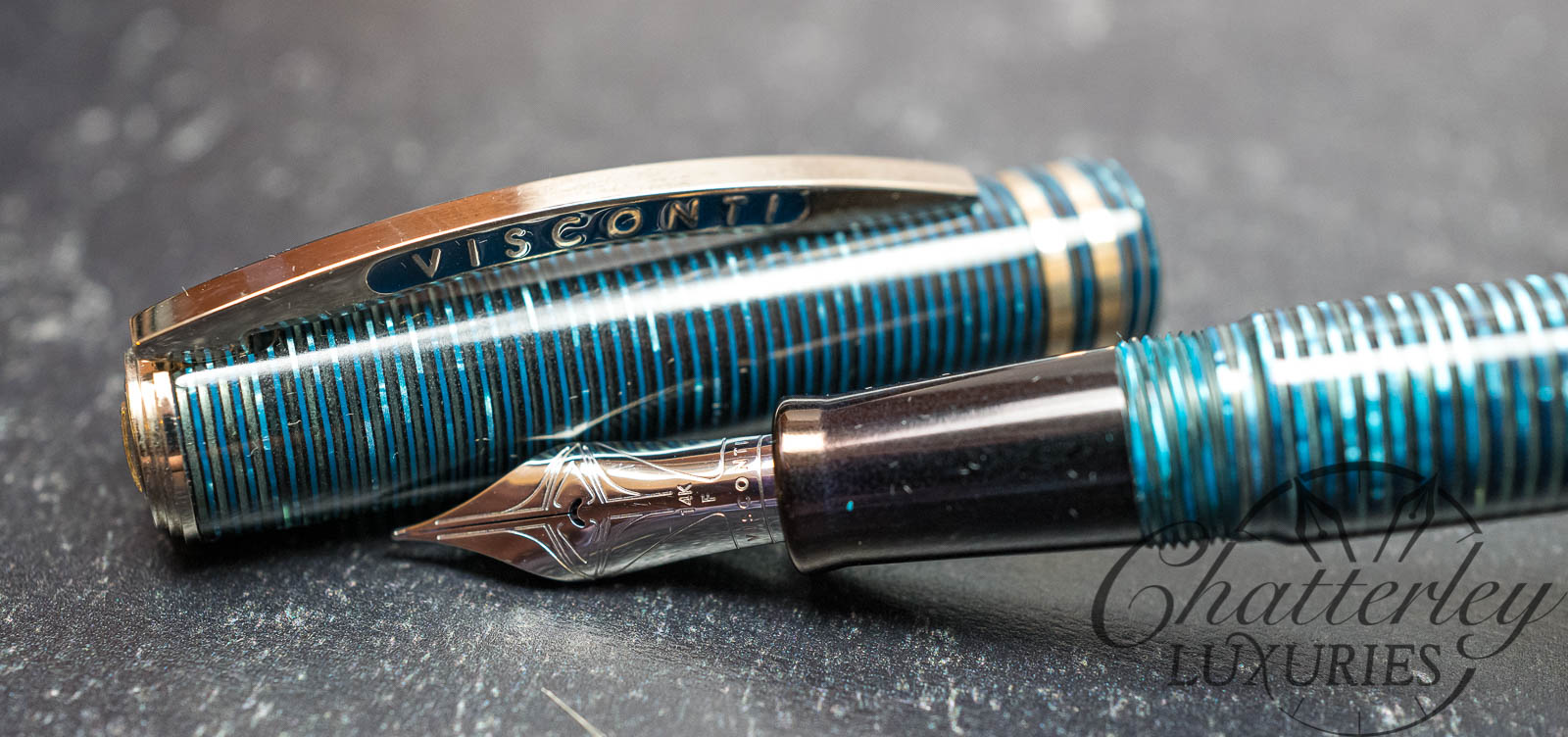 Visconti Corasani Blue Celluloid Fountain Pen