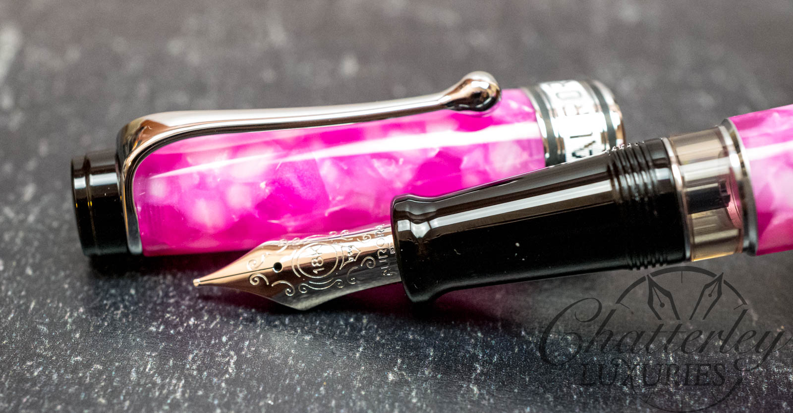 Flash Sale-Aurora Optima 365 Fuscia Limited Edition Fountain Pen