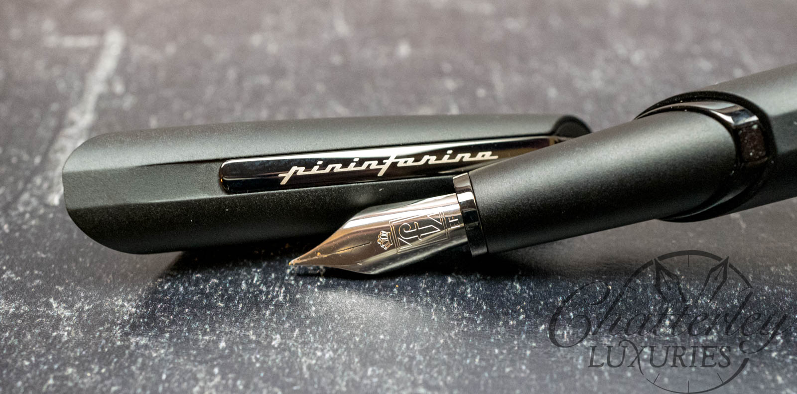 Pininfarina TWO Black Steel Fountain Pen