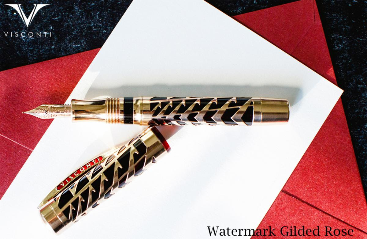 Visconti Watermark Gilded Rose Limited Edition Fountain Pen