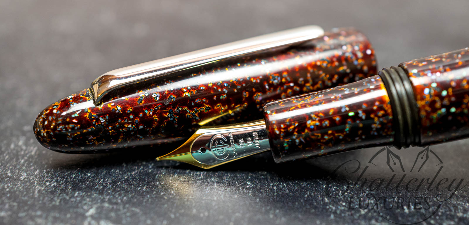 Taccia Miyabi Tsugaru Nuri Raden Prototype Fountain Pen